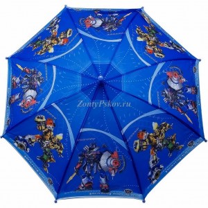 Детский зонт с Трансформерами, Umbrellas, полуавтомат, арт.1557-3
